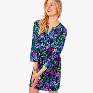Lilly Pulitzer Vibrant Floral Midi Dress